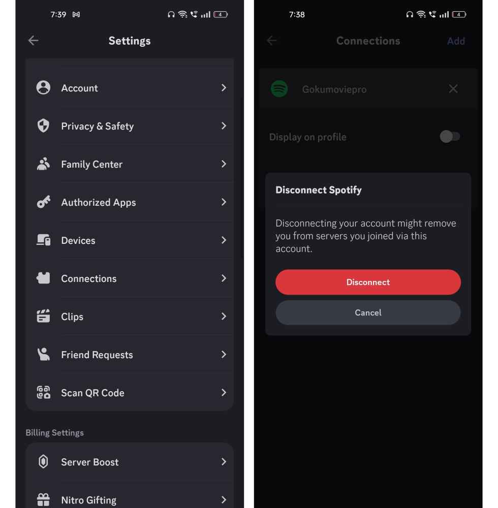 How to detach Spotify and Discord